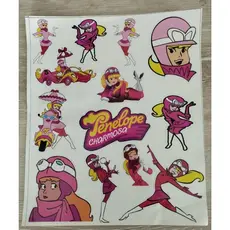 Adesivo para capacete,moto,carro, Penélope charmosa,a prova d'água