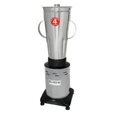 Liquidificador Industrial 4 Litros Turbo Alta Rotação Jarra de Aço Inoxidável Preto e Prata Evitra=Oferta Especial