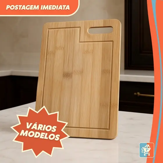 Kit Tábua Bambu Churrasco Aperitivos Petisqueira Para Frios Decorativo Multiuso