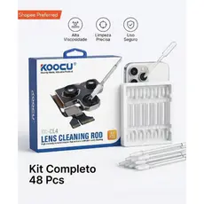 Limpador Cotonete de Lente de Câmera Resina Sintética Gel Koocu KC-CL4 com 48 Peças
