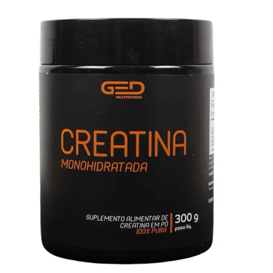 Creatina Monohidratada GED Nutrition 100% Pura Sem sabor Sem aditivos e sem glúten Alta absorção