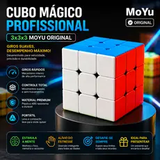 Cubo Mágico Profissional 3x3x3 MOYU Original