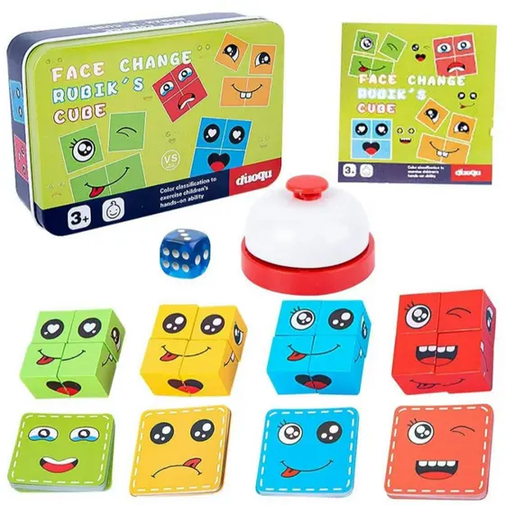 Jogo Quebra cabeça Cara careta Brinquedo Interativo Diversão garantida