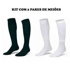 Kit 2 Pares Infantil  Meia Meião Futebol Profissional
