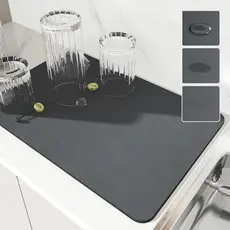 Esteira De Secagem Para Cozinha Descansa Copos Super Absorvente Secagem Rápida DeÁgua
