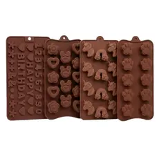 Forma De Silicone Para Chocolate Bombom Doces Gelatina Gelo Molde Reutilizável