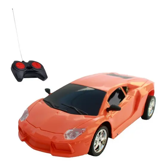 Carrinho Controle Remoto 1:18 Laranja c/ Luzes Importway