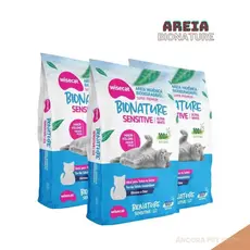 Areia Higiênica Bionature Sensitive Grãos Finos 100% Natural