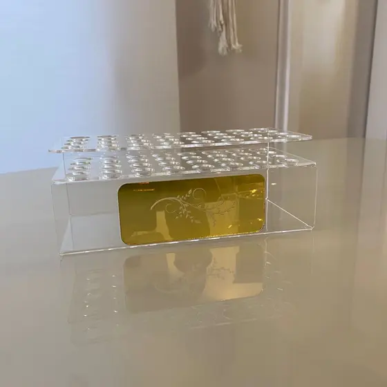 Suporte Organizador para Resinas Odontologia Clínica - Linha Clínica - Acrílico Personalizado