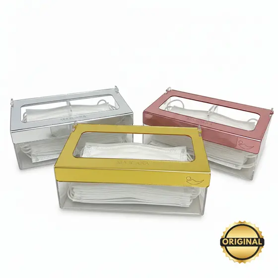 Porta Máscaras Descartável Medix Descarpack em Acrílico - Personalizado