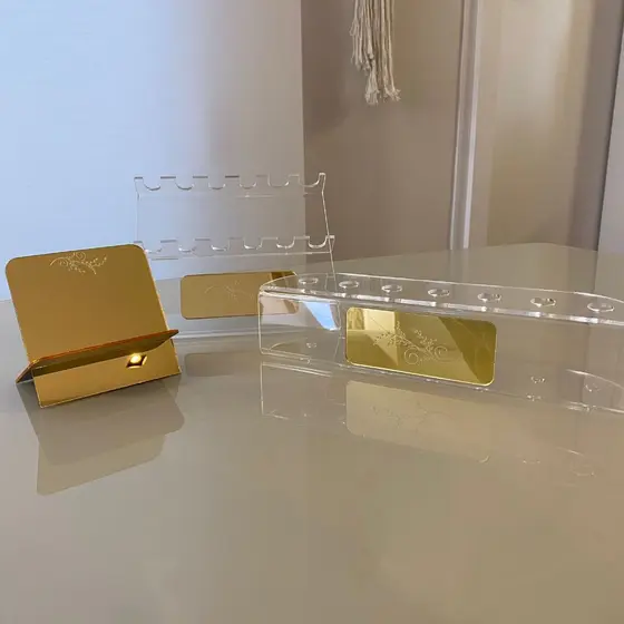 Kit Clínica Porta Cartão + Suporte Seringa + Suporte Eletrodos - Personalizados