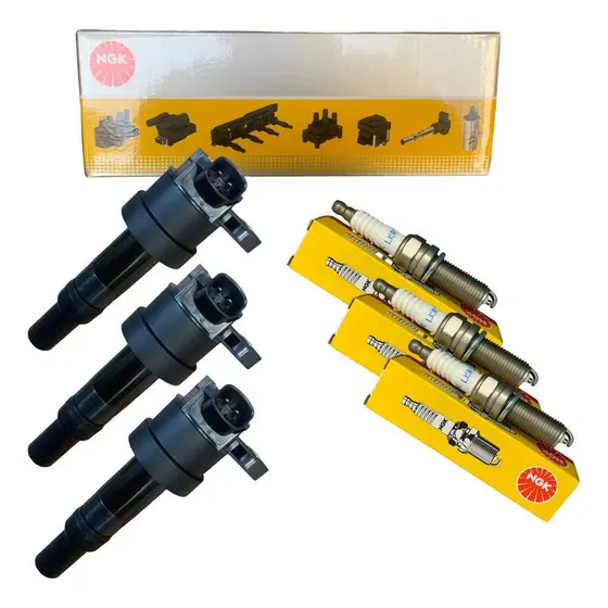 Kit Bobina Vela Ignição Original NGK Hb20 Hb20s Hb20X Picanto 1.0 12v 2012 2013 2014 2015 2016 2017