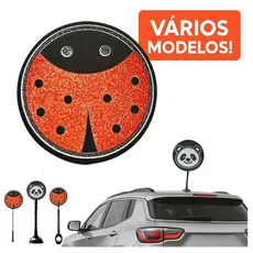 Ponteira Enfeite de Antena Bichinhos - Joaninha - Panda - Coelho - Ladybug - Carro e Moto