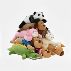 Xuxão Pelúcia Gigante Travesseiro de Corpo AntiAlérgico 19 Modelos Urso Gato Capivara Dálmata Stitch