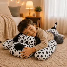 Pelúcia Cachorro Dálmata Gigante 110cm Travesseiro Corpo Macio Antialérgico