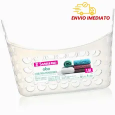 Cesto Para Pregadores Prendedores Roupa Varal Plástico Sanremo 1,6l Kit