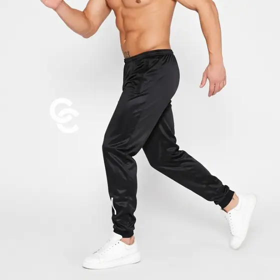 Calça Masculina Helanca Academia com refletivo bolsos e cordão regulável
