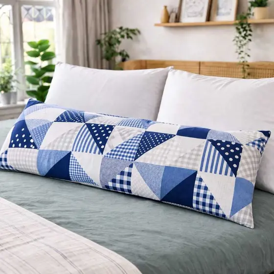 Capa de Xuxão 40x130cm com Zíper | 180 Fios Algodão | Capa para Travesseiro Corpo Longo Enxoval