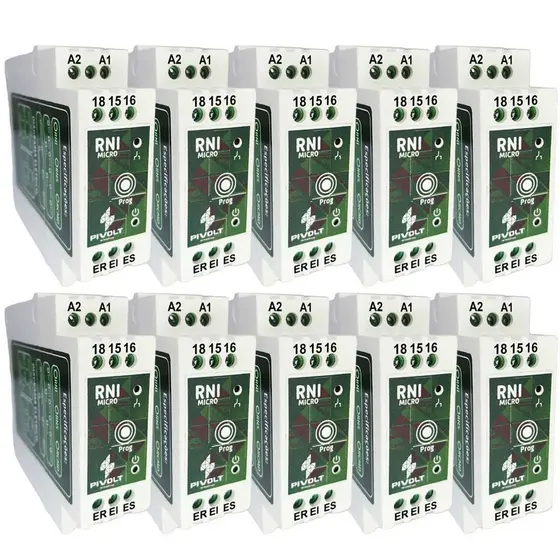 Kit 10 Relés De Nível Inferior Micro Inteligente (RNI MICRO) Pivolt