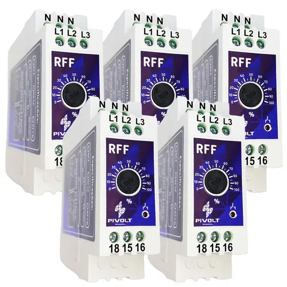 Kit 5 Relés Falta De Fase Com Neutro (RFF) Pivolt