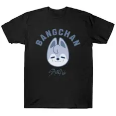 Camiseta Stray Kids Bangchan Kpop Adulto/Infantil Lançamento Camiseta Em Algodao 33