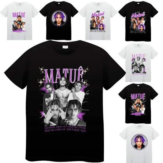 Camiseta matuê 100% Algodão unissex top