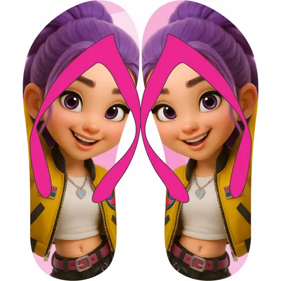 Chinelo Guerreiras k-pop adulto e infantil