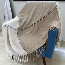 Manta Xale Para Sofá Luxo 1,50x1,50 Decorativa Protetora Tear