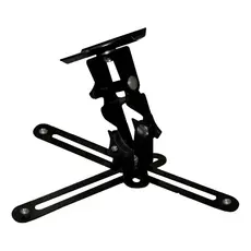 Suporte Para Projetor De Teto Aço de Carbono Preto Resistente Inclinável Rotativo SBRP 757 Brasforma