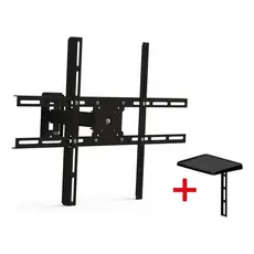 Suporte Articulado TV Parede De 10 Até 85 Polegadas + Suporte DVD Receptor Blu-Ray SBRP430 Brasforma