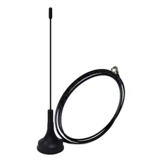 Antena Para TV Interna Digital Preta Universal Qualquer TV Ultra Slim + Cabo Coaxial 3 Metros SHD300