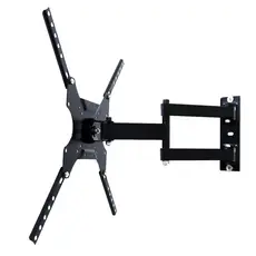 Suporte TV Parede Preto Resistente Sala Quarto Universal 23 A 55 Pol + Prateleira P DVD CS0040ASC