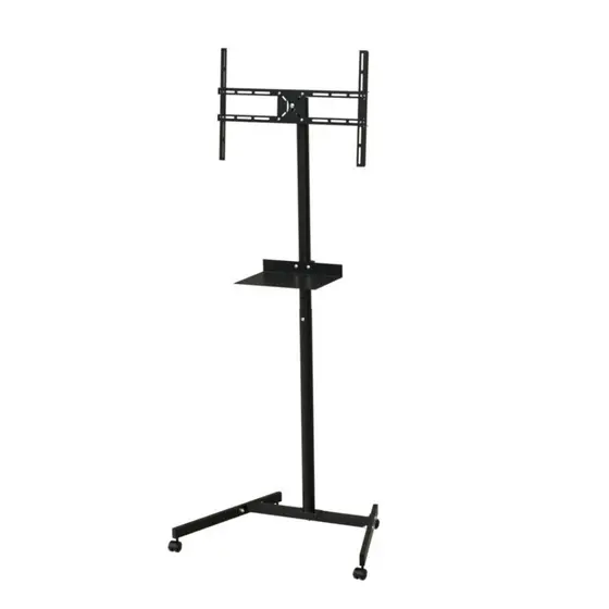Suporte Televisão Rack Pedestal De 10 A 70 Polegadas De Aço Carbono Com Prateleira Para Notebook