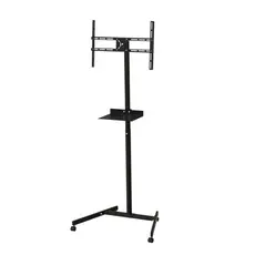 Suporte Televisão Rack Pedestal De 10 A 70 Polegadas De Aço Carbono Com Prateleira Para Notebook