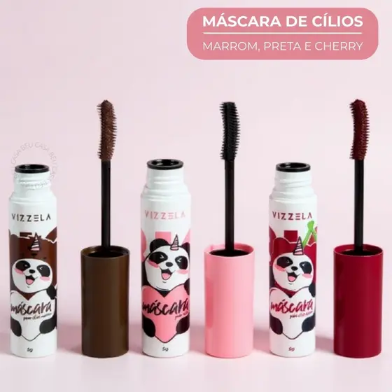 Máscara Para Cílios Big No Panda Vizzela Rímel Maquiagem