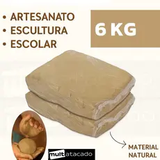 Argila  – Ideal para Artesanato e Modelagem de Argila Natural  Argila Escolar Natural Modelar Argila