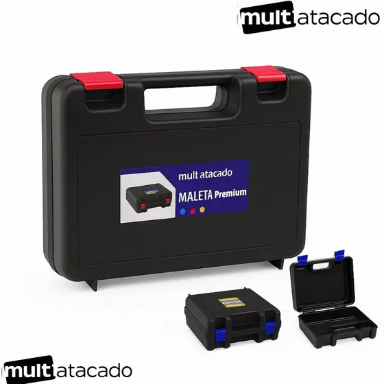 Caixa Maleta Para Furadeira Parafusadeira Ferramentas Armazenamento De Acessórios Em Geral