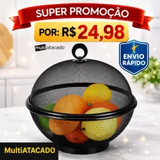 Fruteira De Mesa Telada Branca