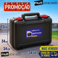 Caixa de Ferramentas Grande Reforçada Fecho Metal 18.3" Maleta Ferramentas Pesca caixa de ferramenta