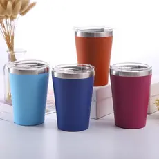 Copo de Leite 260ml/360ml em Aço Inoxidável | Copo Térmico para Café | Copo para Carro Portátil