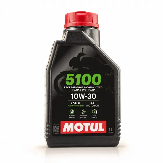 Óleo De Motor Motul Semi-sintético 5100 10w-30 Para Motos E Quadriciclos 1l Unidade
