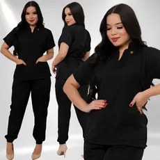 Conjunto Pijama Cirurgico Feminino Scrub Gabardine Gold Confortavel Roupa Hospitalar Privativa