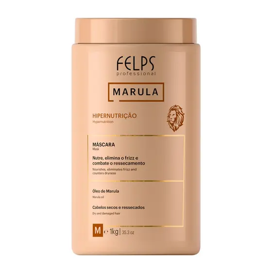 Máscara de Tratamento Marula  Hipernutrição Felps Professional - 1kg