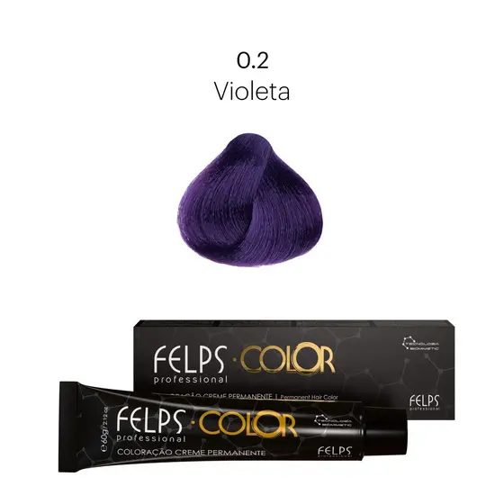 Coloração Profissional  Felps Color Violeta 0.2 - 60g