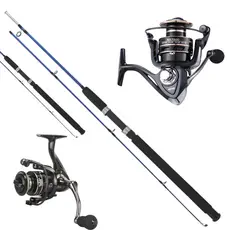 Kit Pesca Completo Vara 1,8m 40 Libras + Molinete 3000 Carretel Alumínio