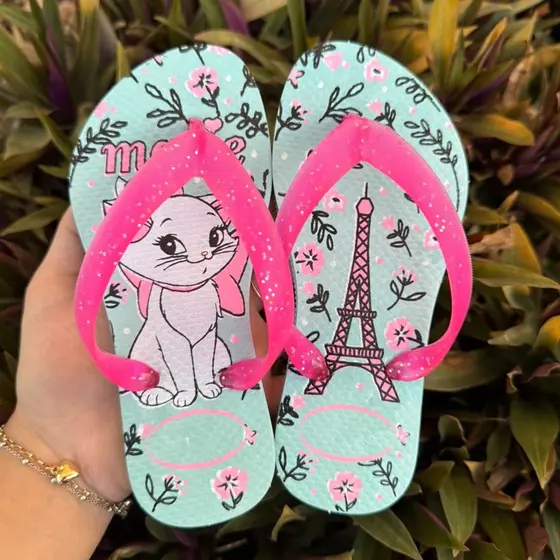 Chinelo Infantil Feminino 26 ao 32 - Desenho Animado Confortável Envio Imediato