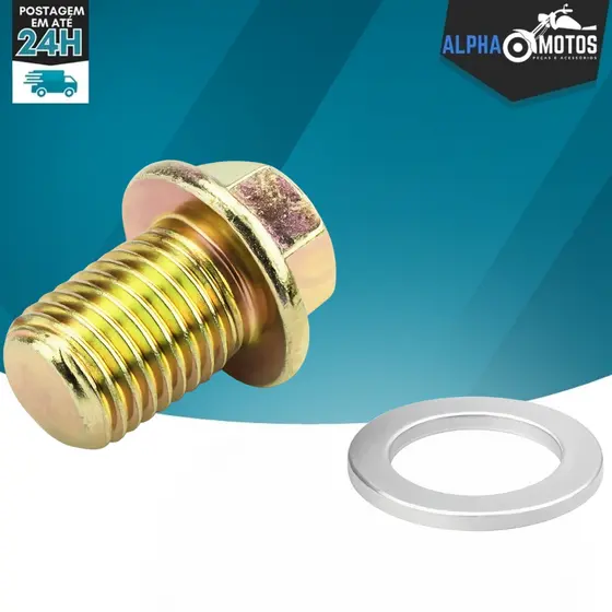 Parafuso Bujao Oleo Cg Titan 150 Titan 160 Fan 150 Fan 160 Start Cbx 250 Twister Cb 300 Xre - 12mm