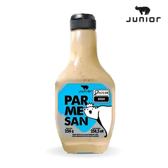 Molho Salada Parmesan Gourmet Cremoso 250g Frasco Junior Queijo Parmesão Saladas