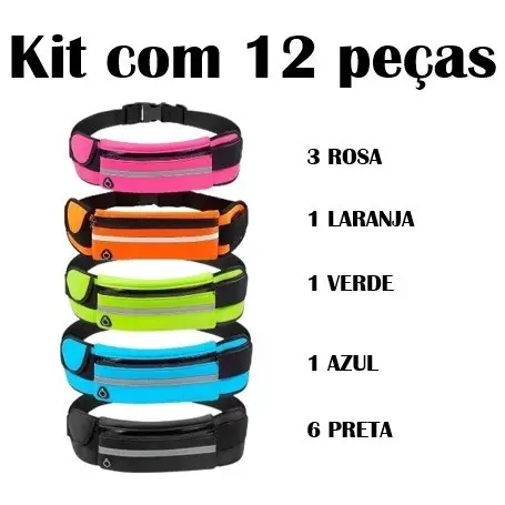 kit6/12 ASALOOG Kit Pochete Esportiva Celular Fitness Corrida Ref: Y-3992