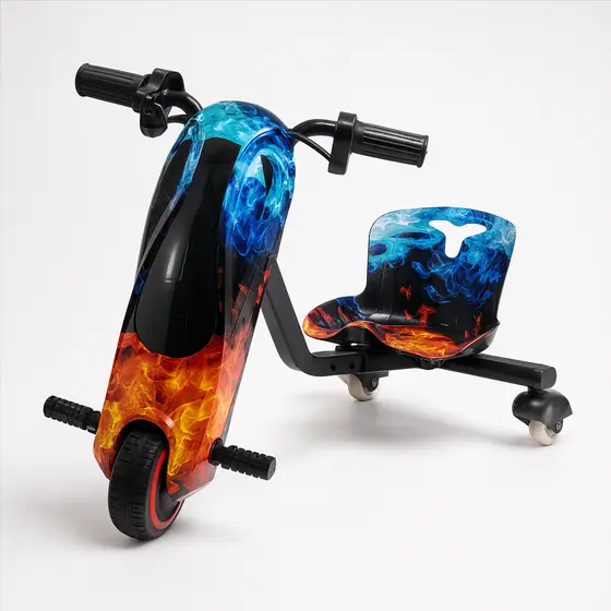 Patinete Elétrico Infantil Drift 6,5 Bluetooth 3 Velocidades 50KG LED Bateria Recarregavel